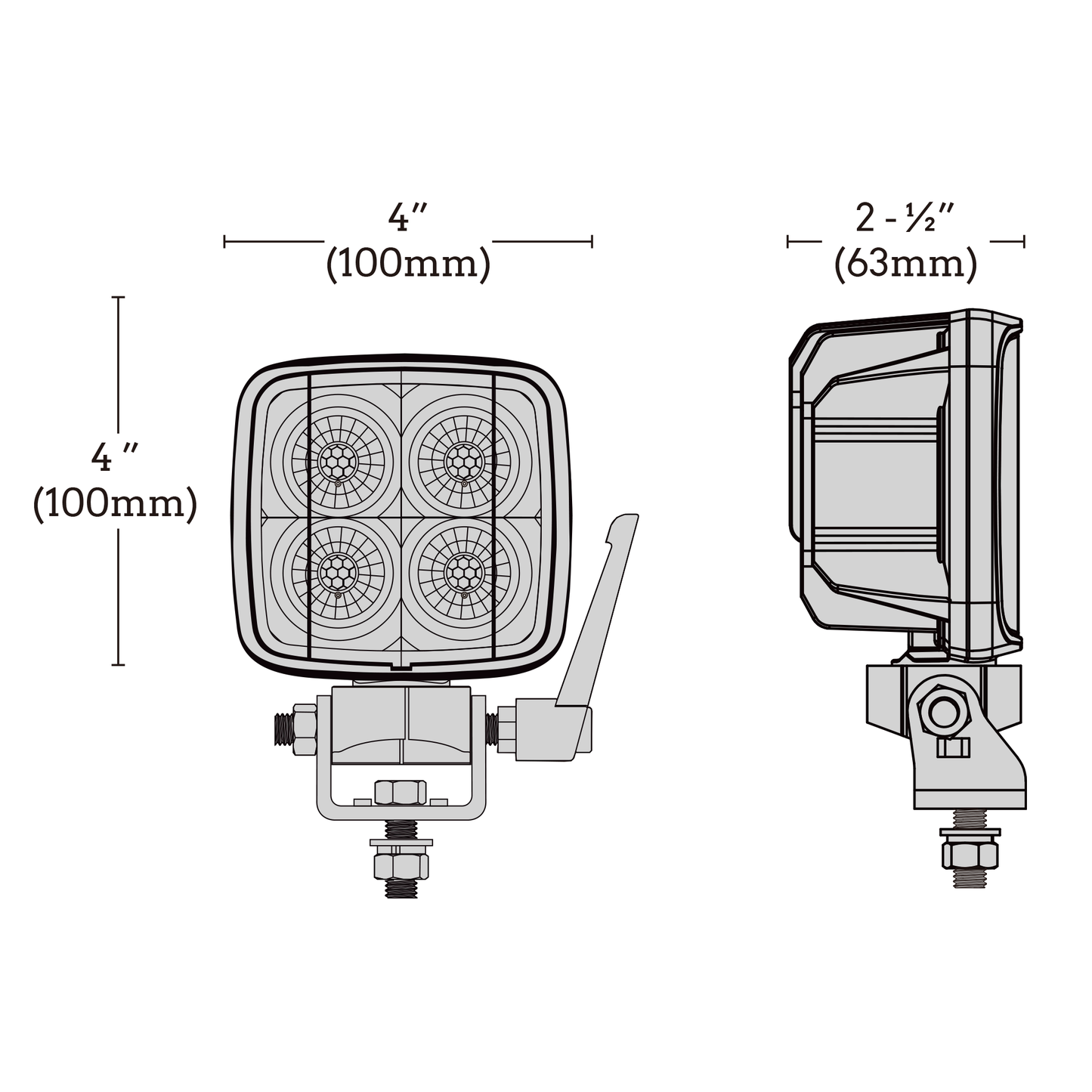 Work Pod Task Max - White/Amber - 6,800 Lumens
