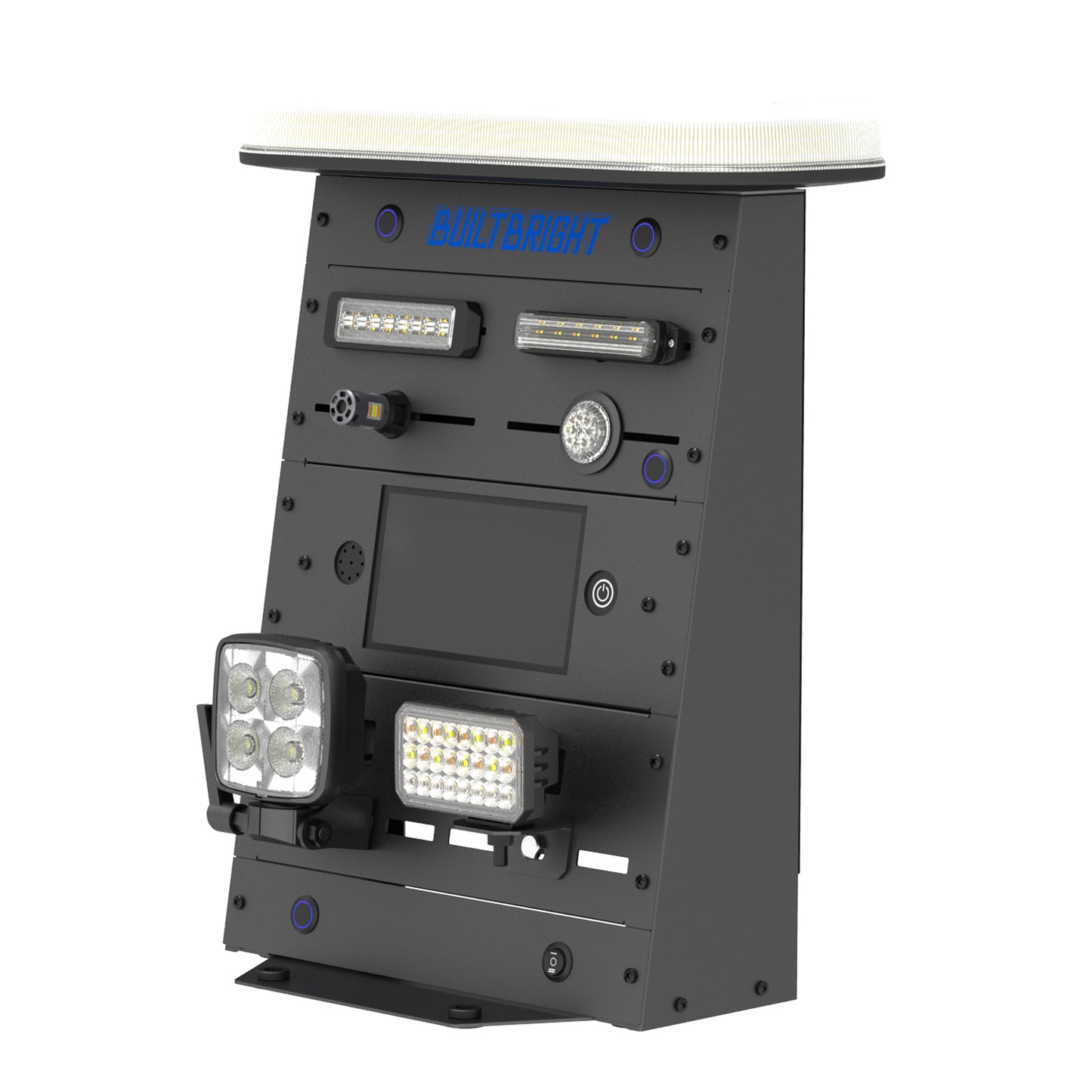 BUILTBRIGHT® Countertop Display with 4 Strobes, 2 Work Lights (1 EA)