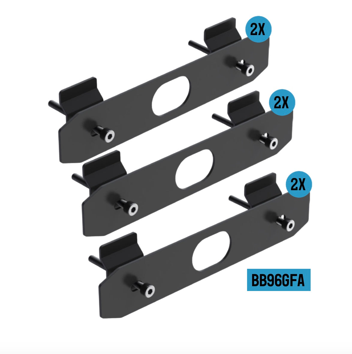 StrobeLink™ Bracket, (6) Grille Bracket+(1)Roof Bracket