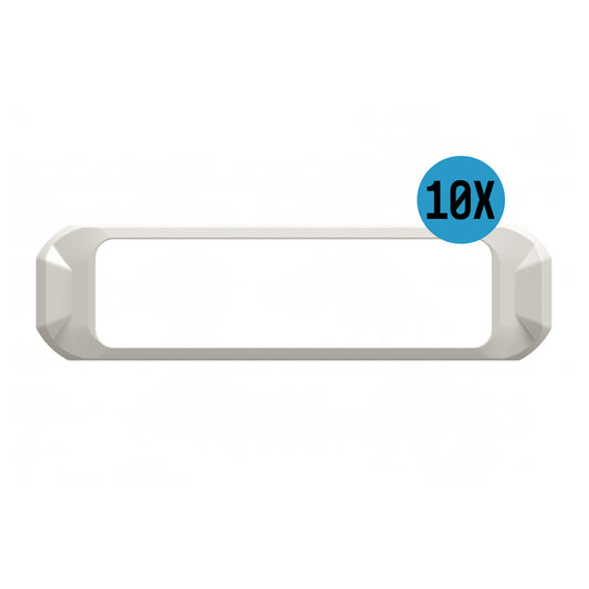 White Bezel for Work Bar Strobe 4 Slim, Bulk Pack (10 EA)